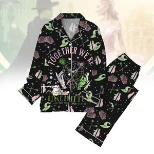 Together We're Unlimited Pajamas Set, Wicked Pajamas, Green Pink Witchcore Shirt, Viral Witch Pajamas Adults, Gift For Mom