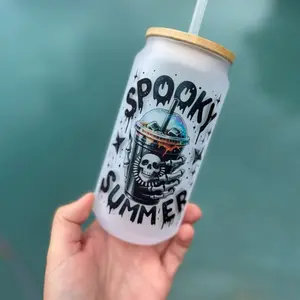 Spooky Summer 16 Ounce Glass Spooky Summer 16 Ounce Glass