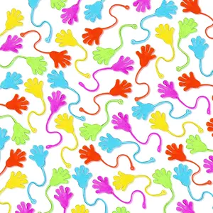 50PCS Mini Colorful Sticky Hands Easter Basket Stuffers for Youngsters Wall Palm Climbing Toy with Elastic Paste Party Favor Fun Hand Fidget Toy Birthday Halloween Christmas Gift for Youngsters Or Adults