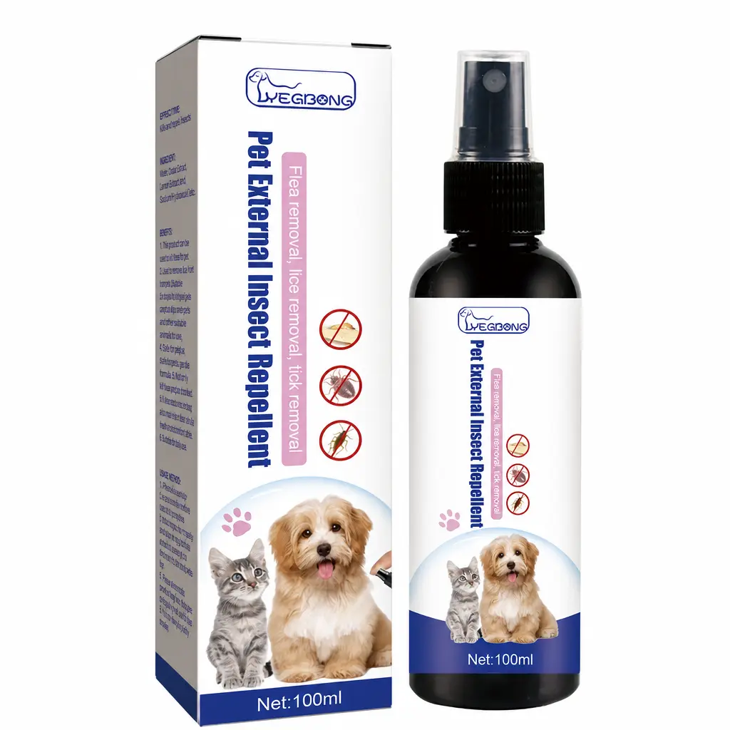 Natural Cinnamon Chili Blend Oil Pet Pest Control Spray - 10-20 cm Coverage, Itch Relief, Skin Cleanse, Fur-Cleansing Healthcare Solution for Cats & Dogs, Cleanses Fur