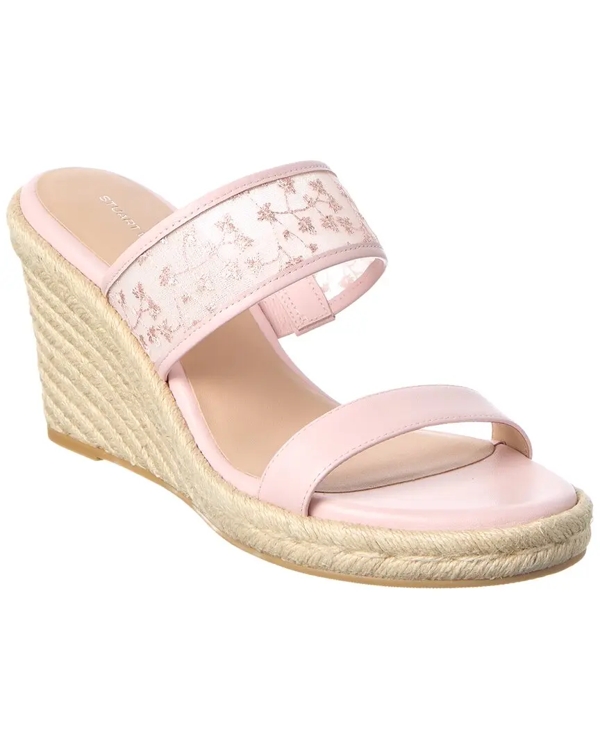 Stuart Weitzman Lily Espadrille Wedge Sandal Canvas