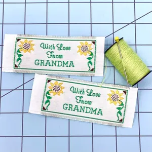 With Love from Grandma Woven Labels for Sewing, Knitting, Crocheting, and Quilting