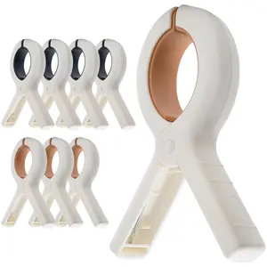 Extra Large Beach Towel Clips 8-Piece Set, Suitable for Beach Chairs and Cruises, 5.1 Inch Towel Holder Clips, Multi-Color Random, Home Organizer