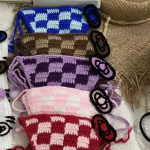 Cute Kitty Face Crochet Bikini