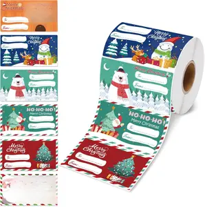 [USA Stock] -  500 PCS Christmas Gift Tags - Gift Tags for Christmas Presents | Christmas Gifts for Women Men Mom - Christmas Wrapping Paper - Christmas Decorations,2.95 x 1.6 Inch