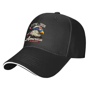 250 Years of America 1776-2026 Patriotic Eagle Emblem Baseball Cap for Men & Women