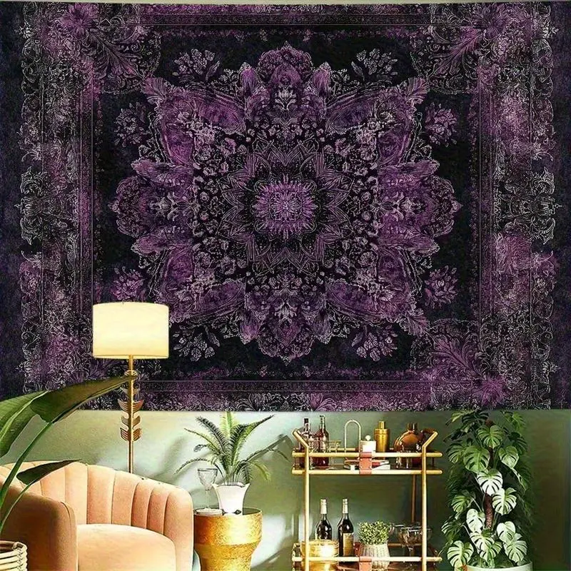 Bohemian Mandala Tapestry Bedroom - Retro Aesthetic Tapestry Wall Hanging Oversized, Hippie Bohemian Wallpaper Dormitory Living Room Game Room Bar Party Office, Room Decoration, Wall Decoration, Friend Gifts, Home and Outdoor Murals