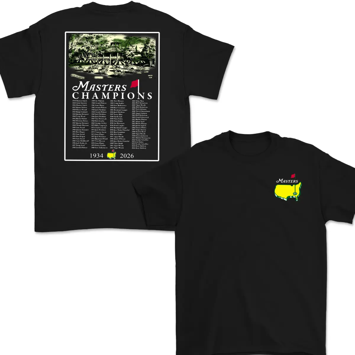 Masters Champions 2026 Golf T-Shirt – Unisex Shortsleeve Crewneck,Trendy Graphic Tee, Gift for Menswear Womenswear Top, 100% Cotton, Perfect for Golf Lovers|men's t shirts|Gifts for Golfer|golf gifts|golfer gifts for men|golf gifts for him