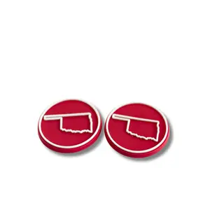 Boot Buttons - Crimson Oklahoma