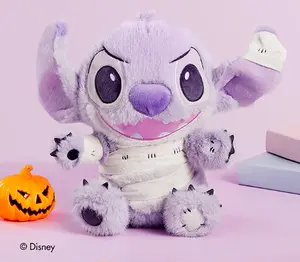 [New Year's gift] MINISO Disney Naughty Series - Bandaged Stitch Sitting Plush, Cute Design, Perfect for Gifting