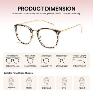 【Summervibes】Cyxus Anti Blue Light Glasses for Women-Lightweight Small Face, Nose Friendly for Round Face,Metal Frame TR90,Oversized Cat Eye ,Blue Light Filter,Block harmful rays, Work Office Home GamingFor Unisex HD High Quality Eyewear Non Prescription