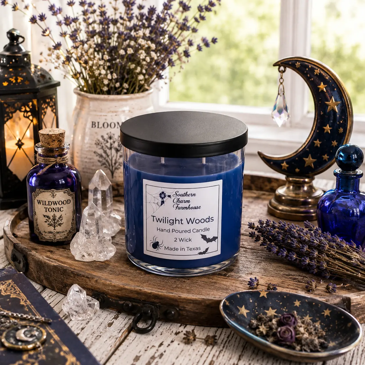 Twilight Woods Halloween Candle, 2 Wick
