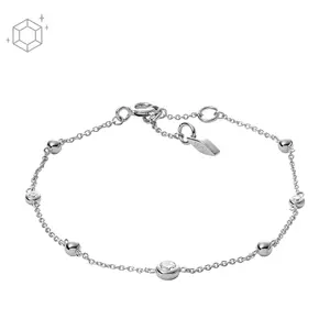 Fossil Women's Sterling Glitz Sterling Silver Bracelet