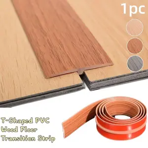 5cmx2meters T-Shaped PVC Floor Transition Strip- Covers Gaps Between Hardwood And Laminate Flooring, Easy to Install, Durable Threshold Seal, Suitable for Hardwood And Tiles.