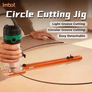 IMBOT 4-in-1 Woodworking System: The ultimate router template for flawless circles, hardware mounting, and grooving. Elevate your router to a full machining station—an integrated precision system for efficient, accurate craftsmanship.