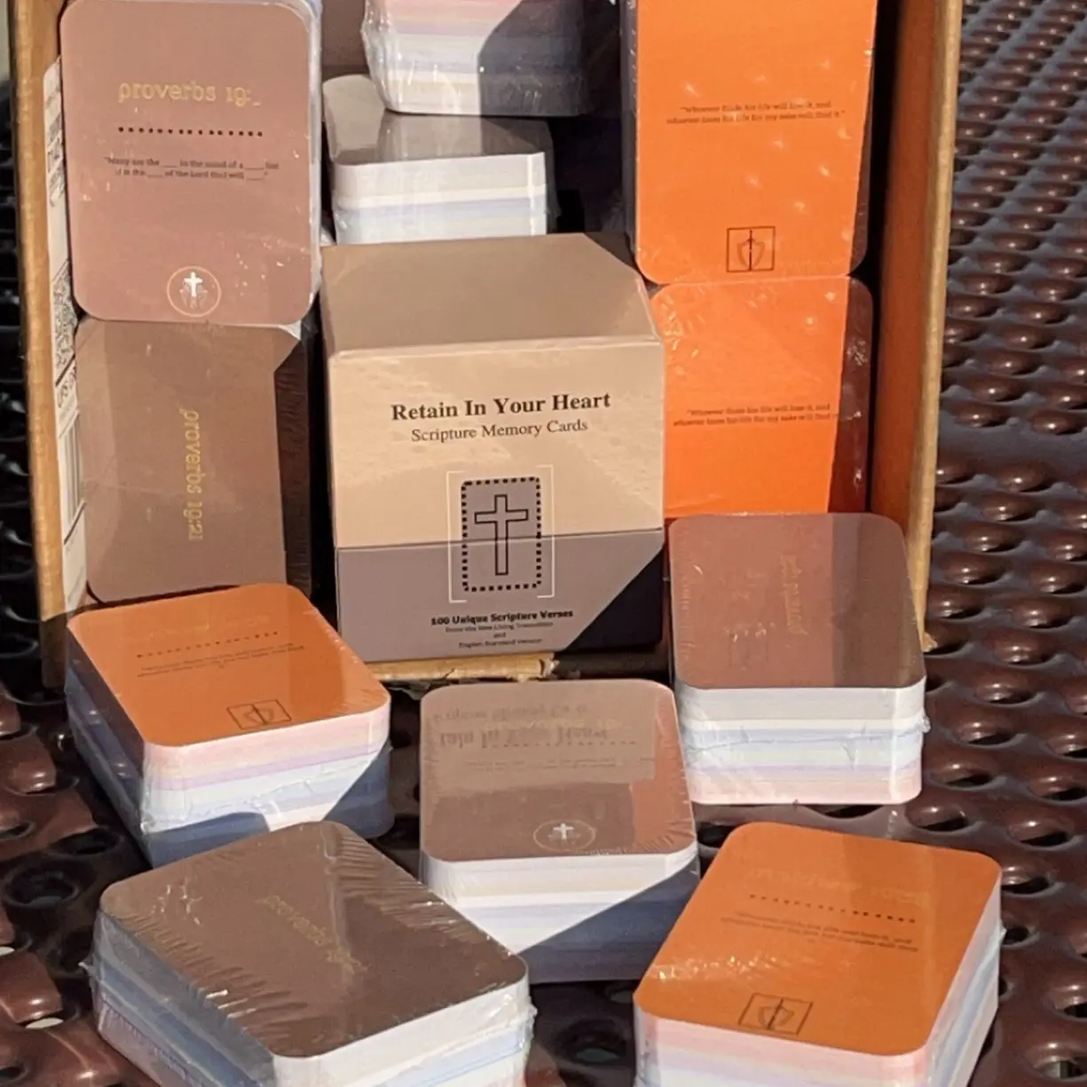 Retain In Your Heart Scripture Memory Cards - 100 Unique Verses for Memorization and Reflection from New Living Translation & English Standard Version