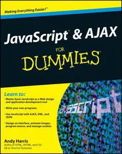 USED-JavaScript & AJAX for Dummies by Harris, Andy (Paperback)