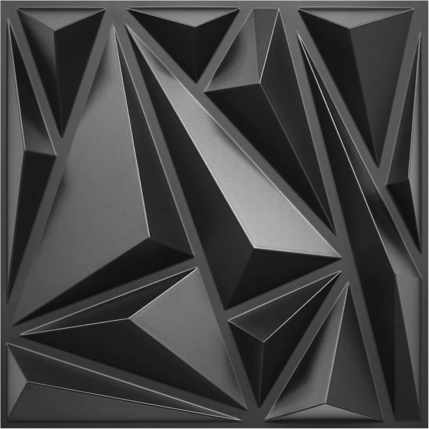 33 Pack 3D Wall Panels for Interior Wall Decor, Black  Design Accent Wall Decor, 12''x12'' Modern Wall Panels for Gaming Room Bedroom TV Background