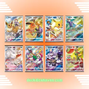 Pokemon Chinese 2024 Eevee Display Frame Box Complete 8 Promo Sealed