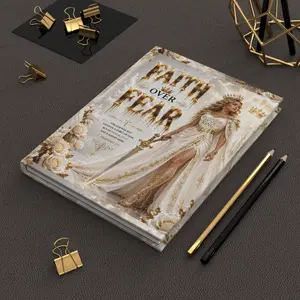 Faith Over Fear Hardcover Journal | Inspirational Scripture Cover