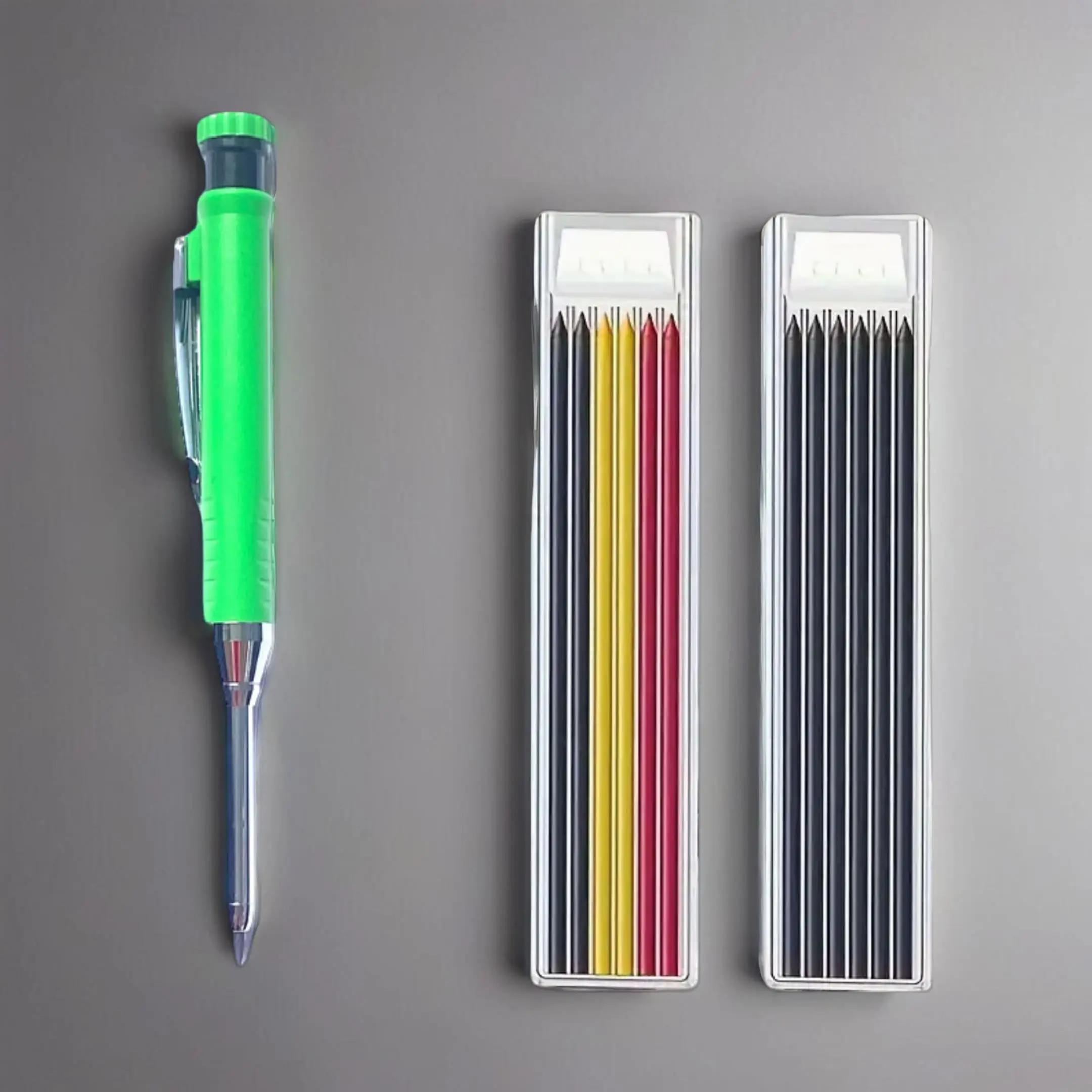 Woodworking Pen Set, 1 Count 2.8mm Woodworking Pen & 2 Counts Multi-color Lead, Woodworking Pen for Different Scenarios, Back to School Essentials, Of