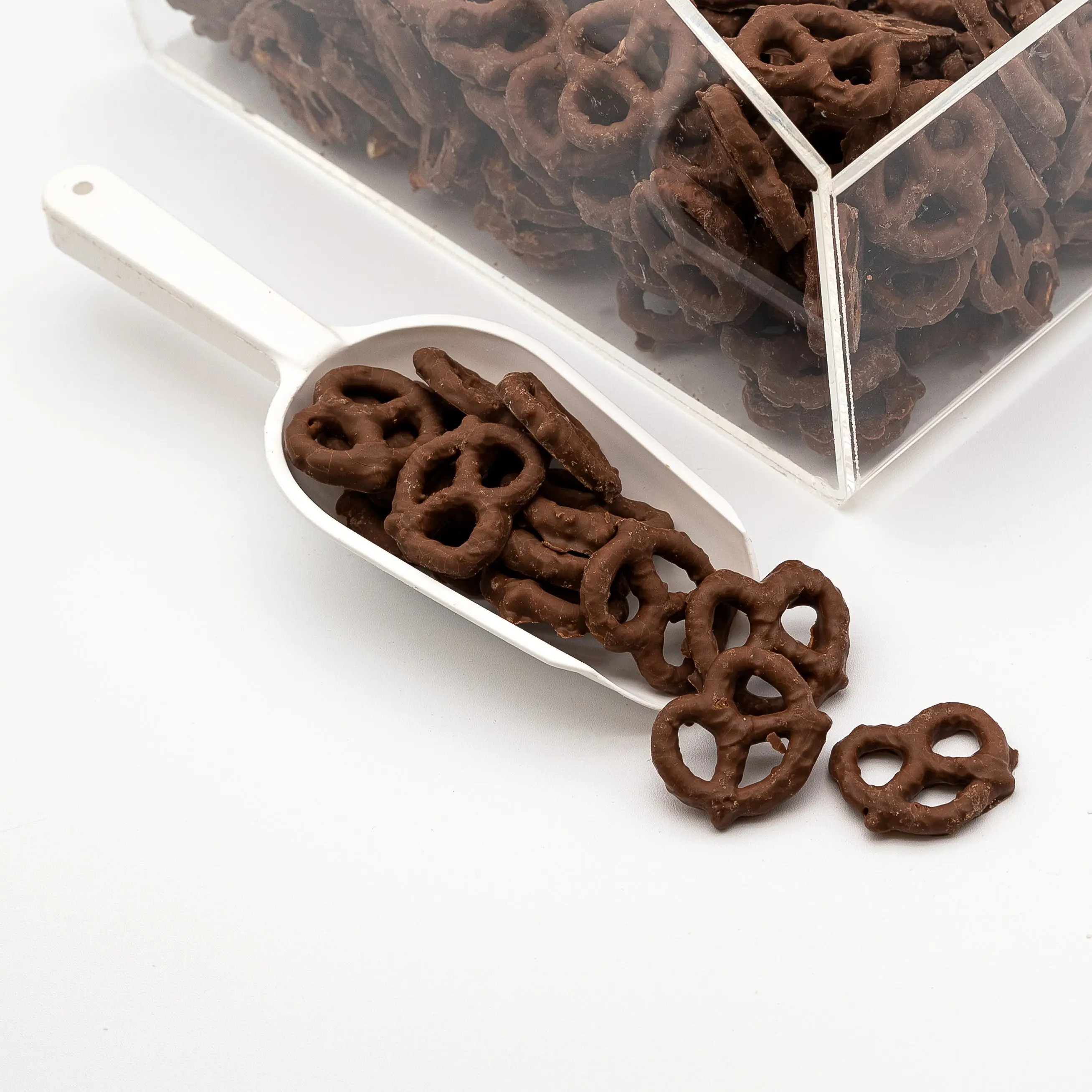 Milk Chocolate Pretzels - Crunchy Pretzel Bites Covered in Rich Milk Chocolate - 4 oz & 8 oz & 1 lb Chocolate Bag
