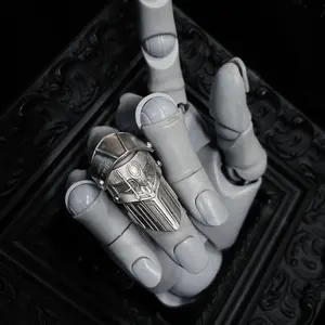 Bizarre Adventure Character Open Adjustable Ring | Steel Chariot | Armor Ring | Polnareff | Party Jewelry | Fashion Accessories | Hip-Hop Style | Perfect Gift Selection |