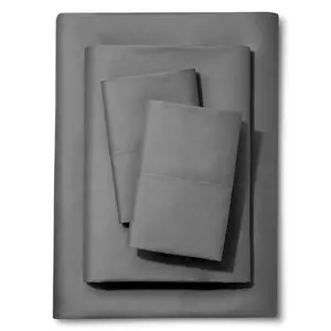 Premium Microfiber Full XL Sheet Set - 100% Brushed, Extra Soft, Breathable & Wrinkle-Free - 15" Deep Pockets, 54" x 80" - Dark Grey 4PC Set