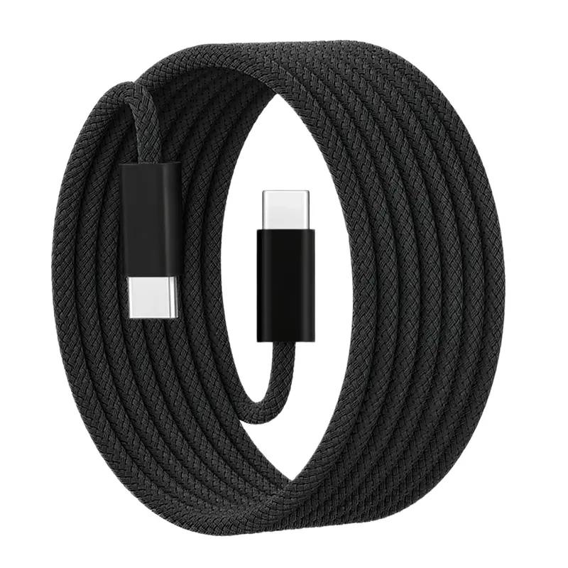 60W USB-C to USB-C Cable, Super Fast Charging Type-C Cable, Compatible with iPhone 16/15 Pro, Galaxy S24/S23, iPad Pro/Air and MacBook Pro, Phone Charger Cord Type C