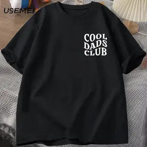 Men's Short-Sleeve Round Neck T-Shirt - Casual Stylish Clothes for Dads, Father's Day Minimalist Dad Life Tee with Plants Print, Shortsleeve