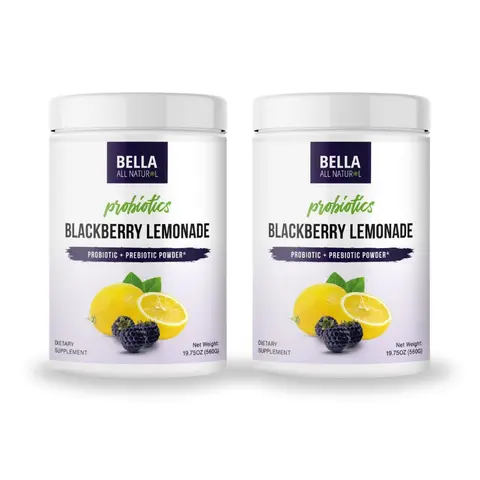 2 Pack Bella All Natural Probiotics Blackberry Lemonade
