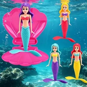 Bestselling Shell Mermaid Dive Toy, Multiple Sizes Available, Rotates Freely Underwater and on Surface, Perfect for Parties and Gifts