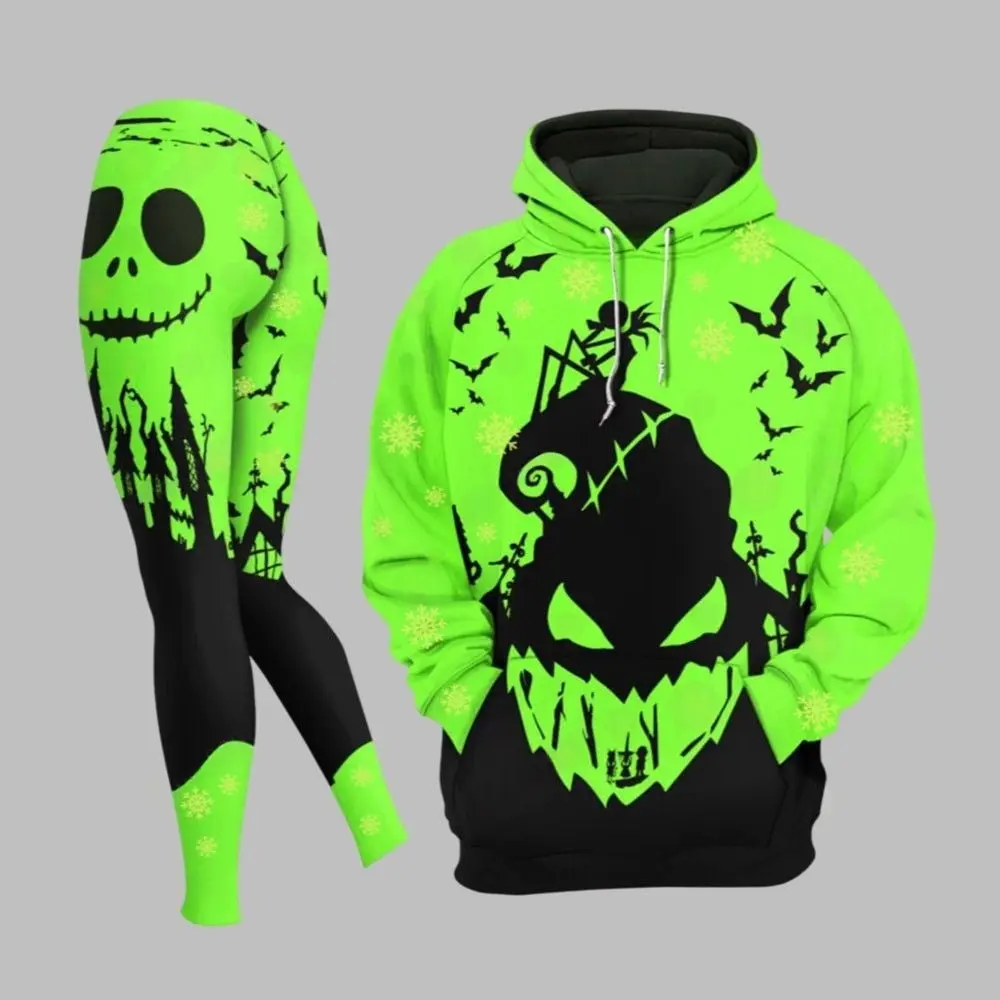 Halloween Nightmare Combo Green Hoodie Leggings