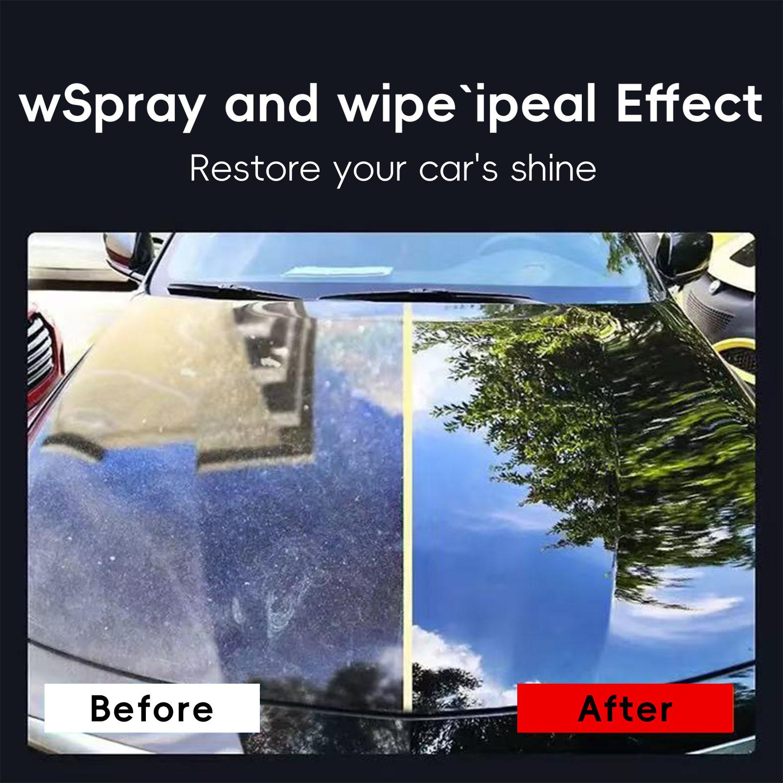 Vehicle coating spray, a dustproof and fast-acting polishing coating agent, provides dustproof and glossy effects