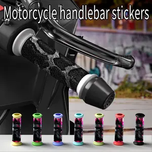 2-Pack Snake Graffiti Motorcycle Handlebar Stickers, Waterproof Sunscreen Durable Scratch-Resistant Self-Adhesive, Perfect for DIY Enthusiasts