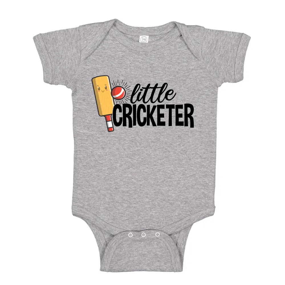 Little Cricketer Baby One Piece Toddler Shirt, Cricket Baby Clothing, Future Cricketer, Cricket Player Gift, Cricket Dad Gifts for Baby