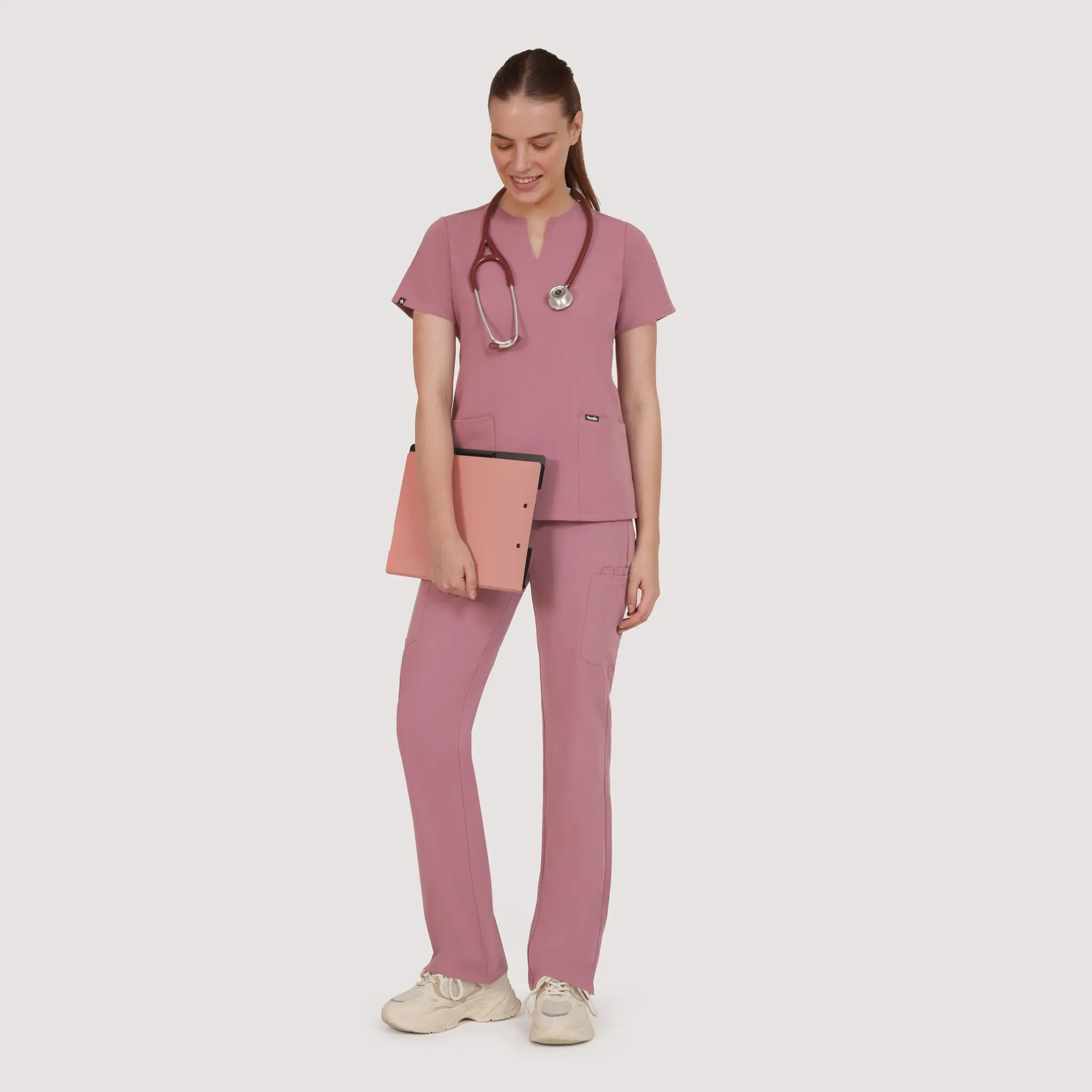 Nexa Six-Pocket Scrub Top