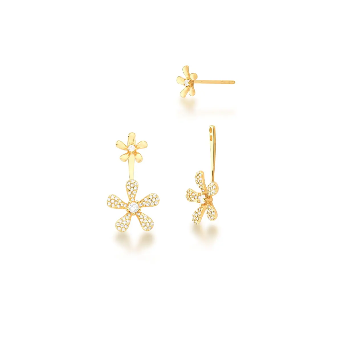 Flowers 2 in 1 Ear Jacket