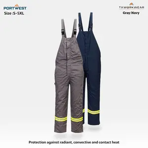 Menswear FR422 Bizflame Insulated FR Work Bib Overall - S, M, L, XL, 2XL, 3XL, 4XL, 5XL