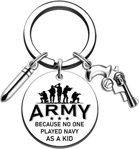 Army Gifts for Men In Military Funny Veteran Gifts Keychains Military Retirement gift for Men Army Air Force Navy Marine Corps Veteran Gift Keyring