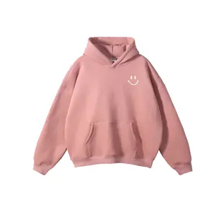 Pink Smiley Hoodies