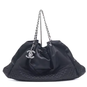Pre-owned CHANEL Leather Shoulder Bags Melrose Cabas Draw Chain Large Tote Bag Twins B21812