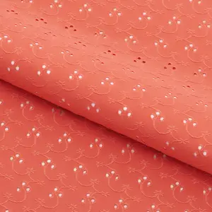 Eyelet Polyester Spandex Jacquard Fabric | Blue Moon Fabrics
