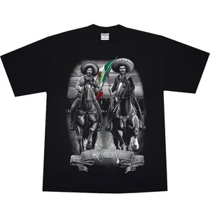 Pancho Villa, Chicano Clothing, Chicana Art, Cholo Chola outfit Cotton Fabric Menswear Casual, Streetwear hoodie T-Shirt S-3XL