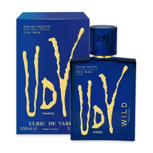 Ulric De Varens Wild Eau De Toilette for Men - Young, Energetic, and Confident- Bold and Fearless Notes of Rosemary, Elemi, Patchouli, and Sandalwood- Ideal for Making a Striking and Unforgettable Impression - 3.4 Fl Oz