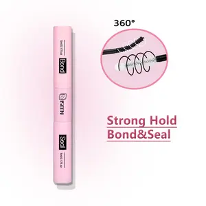 Lash Cluster Glue, 1pcs/2pcs/3pcs/4pcs/5pcs/6pcs ，Lash Bond and Seal Waterproof, Bond & Seal Eyelash Glue for Clusters, Eyelash Adhesive Black Long-Lasting 72H, Latex-Free, Diy Lashes Cluster