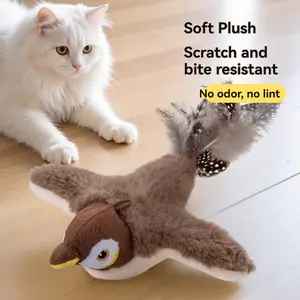 Simulated Bird Vocalization Cat Toy Vocalization Shaking Automatic Teasing Cat Can Be Disassembled and Washed Cat Self Hi Toy Intelligent Cat Toy