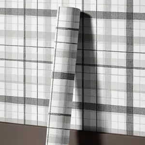 Checkered Wallpaper, Classic Plaid Design, Peel and Stick, Vibrant Colors, Easy to Match for Living Room and Bedroom Decor