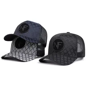 Cool NF Plaid Trucker Hat  | Stylish Mesh Cap for Daily & Party | Perfect Christmas Gift for Fashion Lovers