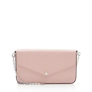 Pre-owned Louis Vuitton Leather Clutches & Wristlets Epi Felicie Pochette